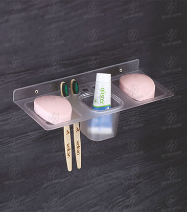 ABS Soap Dish With Tumbler 4 In 1